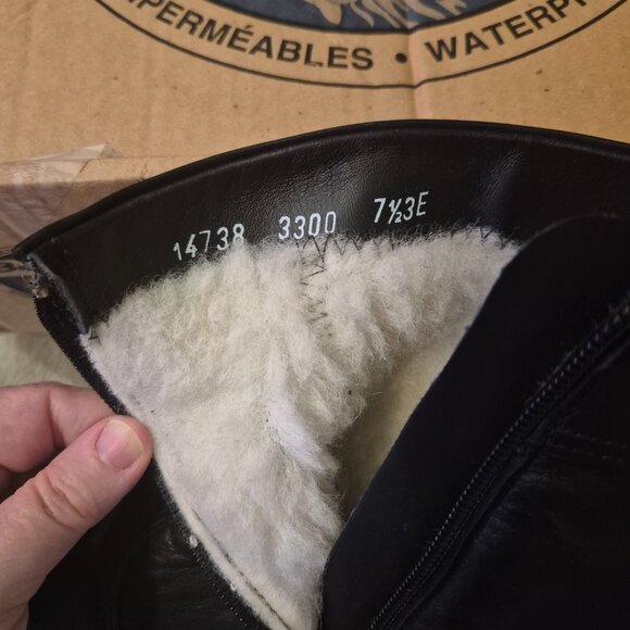 Real leather winter book for men - Beluga size 7.5 - Picture 6 of 9